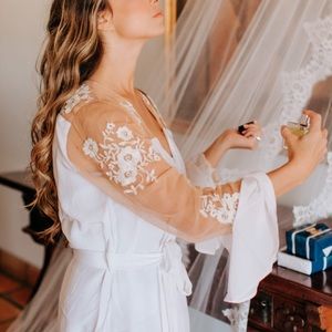 Robed With Love Bridal Bride Robe Medium